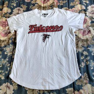 Atlanta Falcons Women's Medium (M) Sleepwear White Tee Shirt